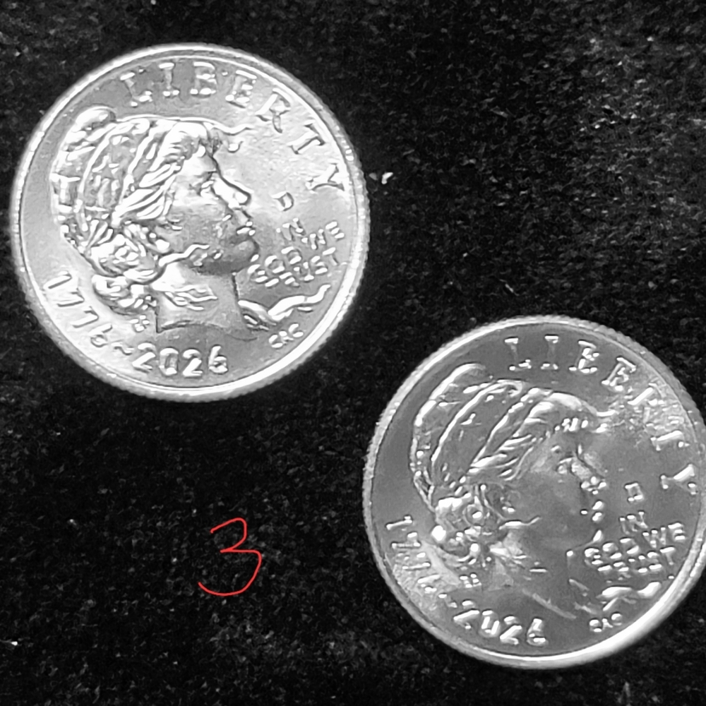 Emerging Liberty Dime. Set Of Two Commemorative Silver Coins 1776-2026 - Picture 7 of 10